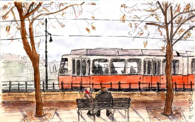 the tram