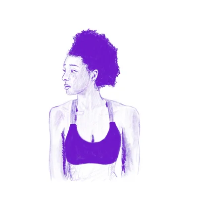 untitled sketch of an athlete